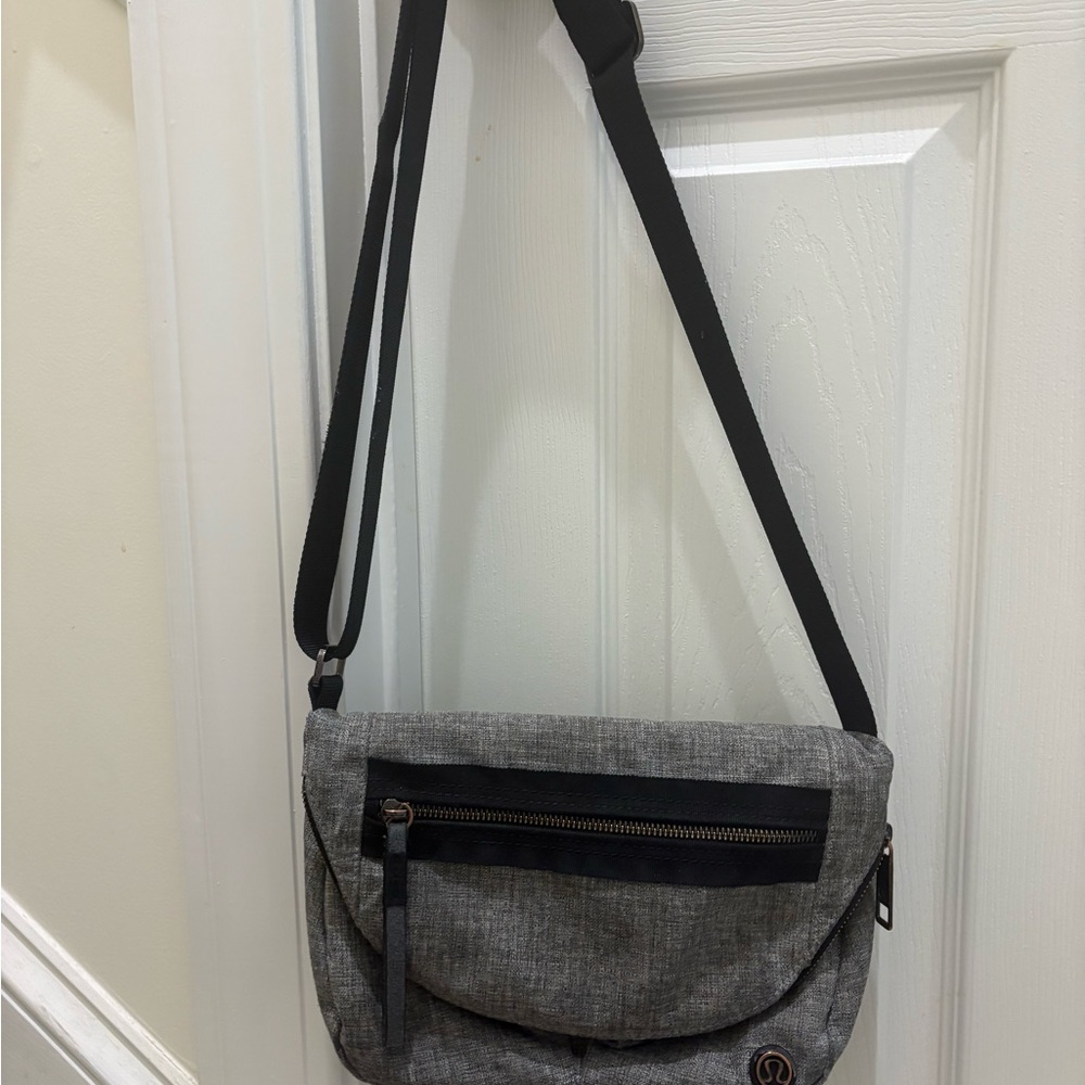 Gray Crossbody Bag